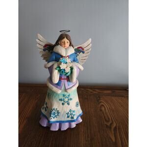 Jim Shore Heartwood Creek Snowflake Angel Winter Wonderland Figurine
